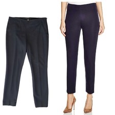 Elie Tahari Juliette Slim Ankle Pants Trousers in Black Size 8