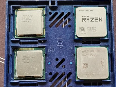 Lot of Intel and AMD Ryzen5 1600 A10-7800 i5-750 i3-2120 Mixed Bundle Untested