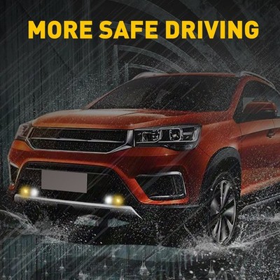 10LED Amber/White Strobe Lights Car Truck Emergency Flash Warning Lamps Blinker