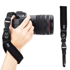 Quick Release Soft Neoprene Camera Hand Grip Standard Style w Buckle, Black