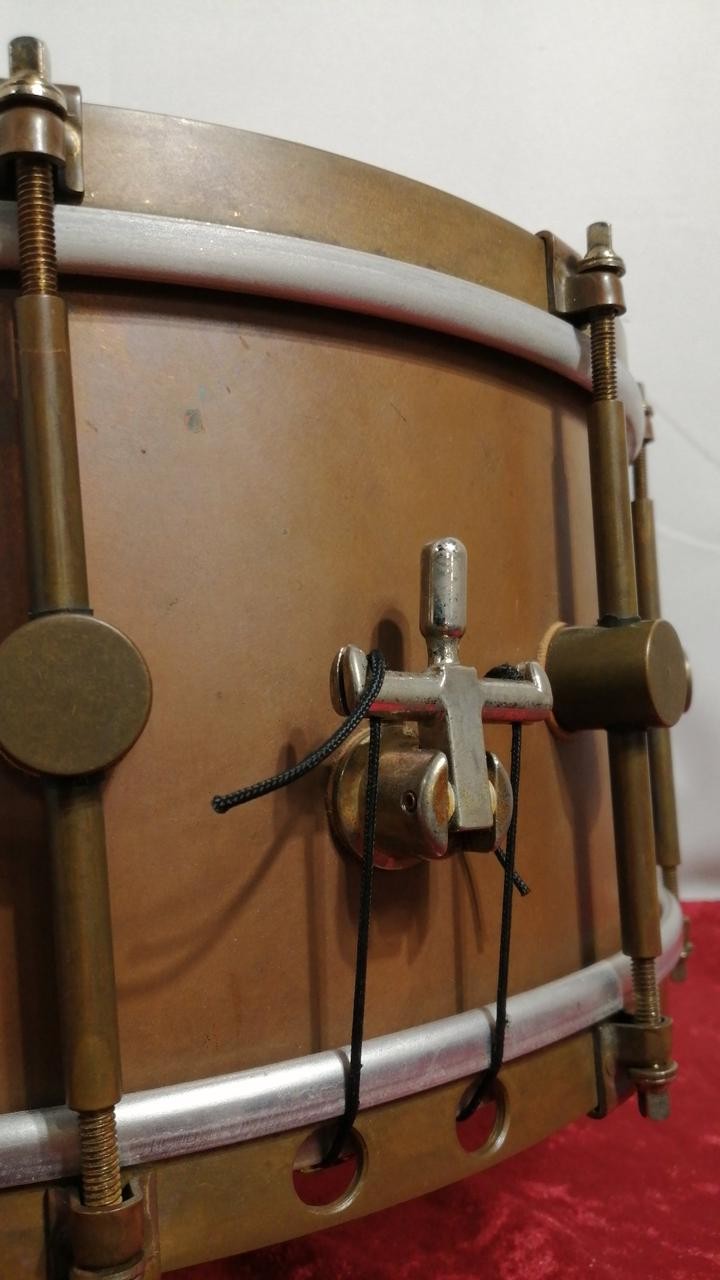 A F Raw Brass 14X6.5 Snare Drum