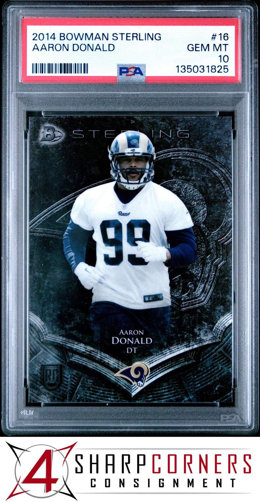 Aaron Donald Bowman Sterling #16 Base