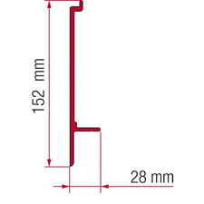 Fiamma Motorhome Adapter T Awning Mounting Bracket For Caravan - 02437-01-