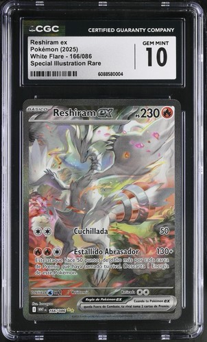 Reshiram ex graded CGC 10 for sale on eBay