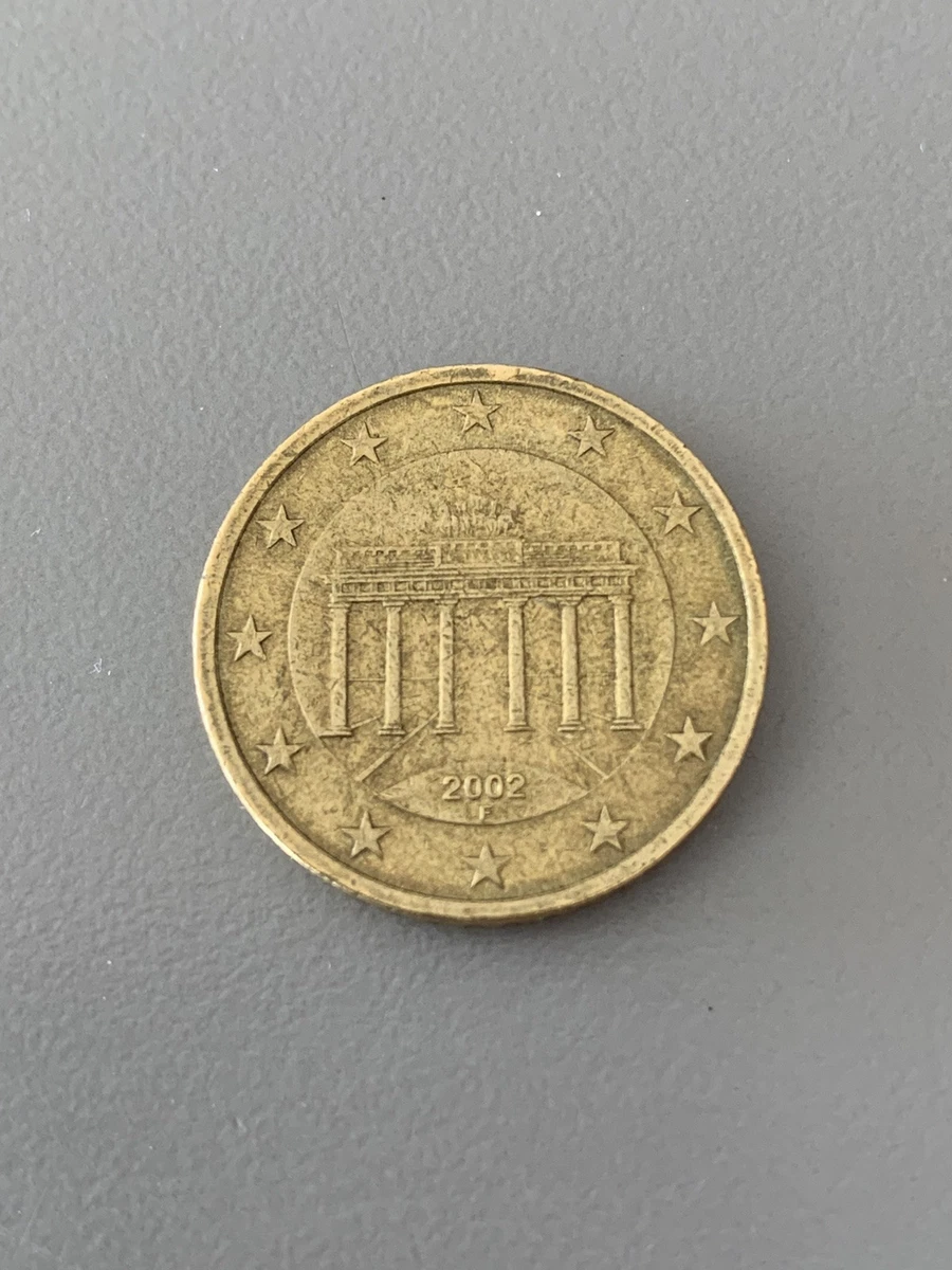 PIÉCE DE 1 centime feuille de chêne avec gland Lettre F année 2002 EUR