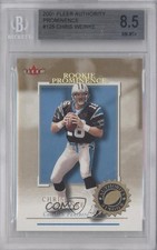 2001 Fleer Authority Prominence Numbered to 25 8/25 Chris Weinke BGS 8.5 9bp