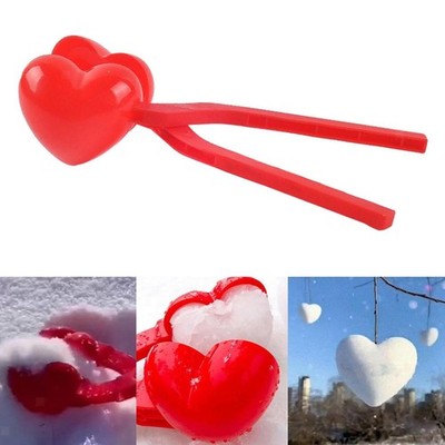Outdoor Herz Schneeball Maker Clips Kinder Kinder Erwachsene Strand Schnee
