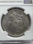 1887 Morgan Silver Dollar NGC MS 64