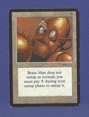 1993 Magic the Gathering - Brass Man - Arabian Nights MTG