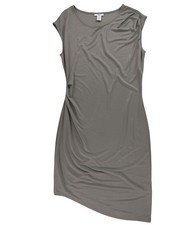 bar III Womens Asymmetrical Bodycon Dress, hazytaupe, M