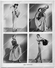 o10786 1940's orig photo beautiful Spanish dancer Irma Henriquez quad portrait o