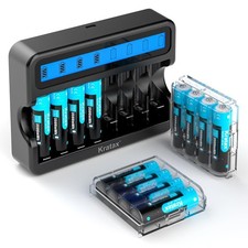 Kratax Rechargeable AA Lithium Batteries 1.5V 12count 3500mWh AA Lithium ion ...