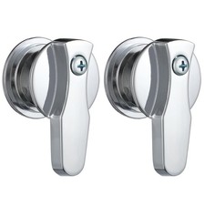 2 Set Barrier Free Inner Outer Knob Toilet Bathroom Partition Stall Door Latch