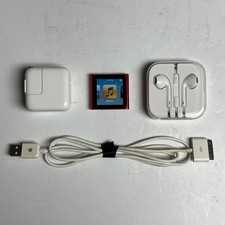 Apple iPod Nano 6a Generazione Prodotto Rosso 16GB Bundle MC699LL/A A1366: Testato e Funzionante