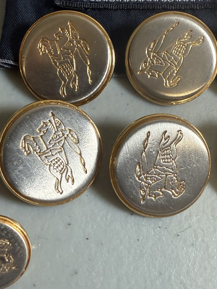 Vintage Burberry Prorsum Knight 12 Replacement Buttons Set Blazer