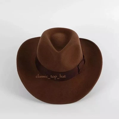 Sombrero de campo Cotswold 100 % fieltro de lana aplastable Indy Fedora - Sombrero para hombre - Imagen 1 de 4