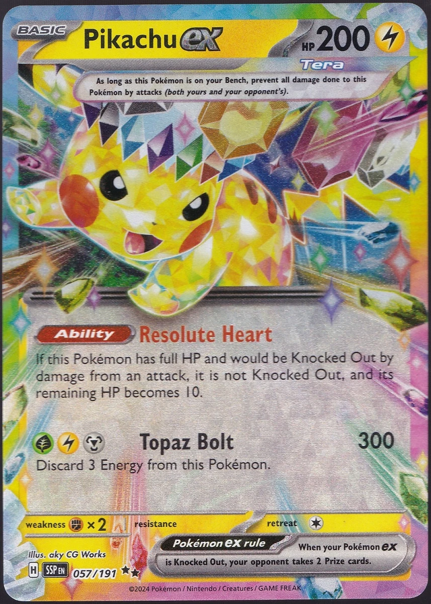 Pikachu Ex Pokémon TCG Cards for sale | eBay