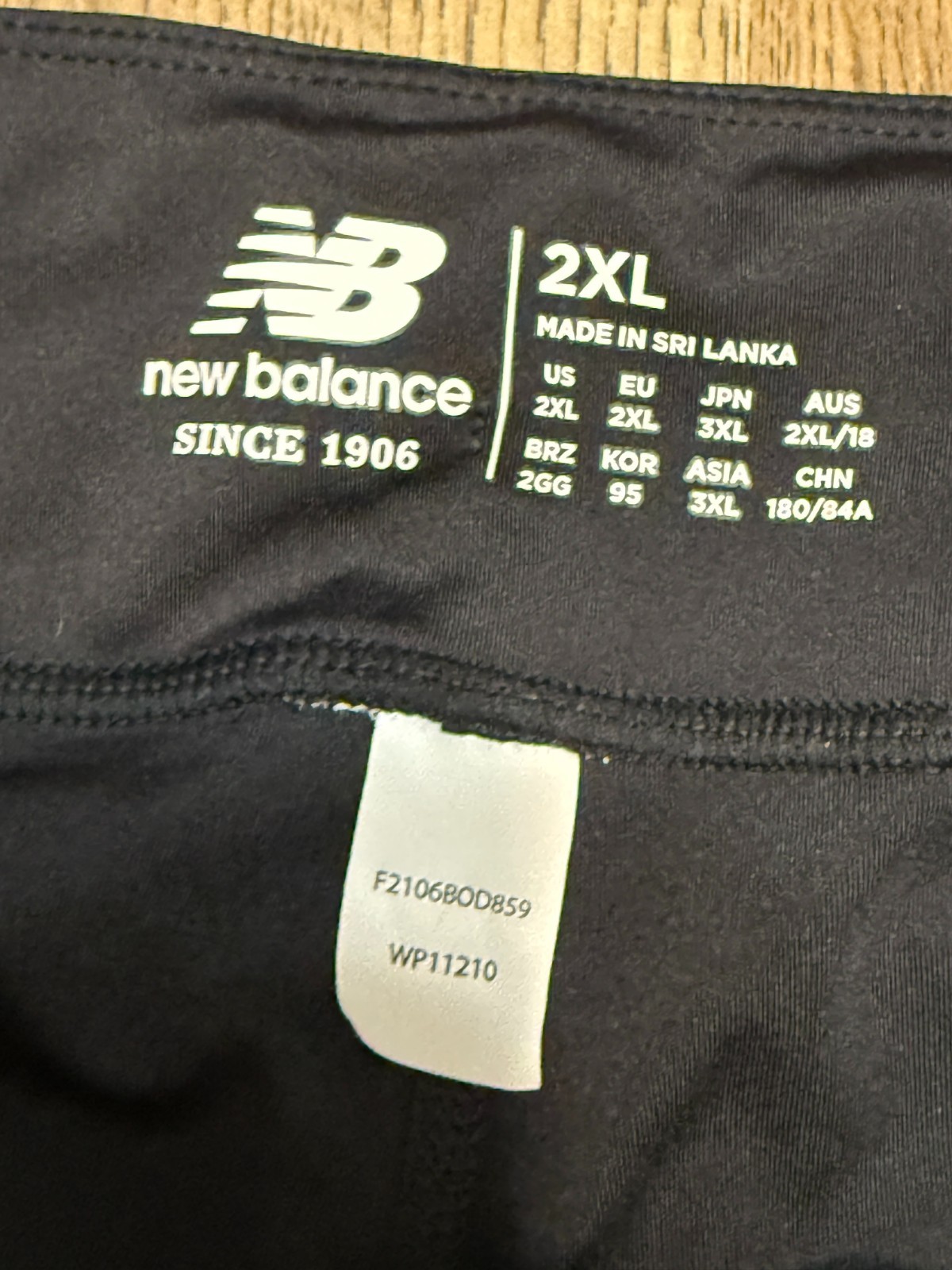 New Balance Pants Women's Size 2XL Black Capri Leggings Pull On activewear thumbnail 5