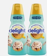 Int'l Delight Cinnabon Cinnamon Roll Coffee Creamer 32 oz 2 Pks