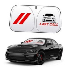 Last Call Car Windshield Sun Shade with Unique Logo charger last call