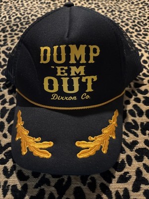 Dixxon Flannel Foam ''Dump 'Em Out'' Curved Bill Foam Front Captain's Trucker Hat