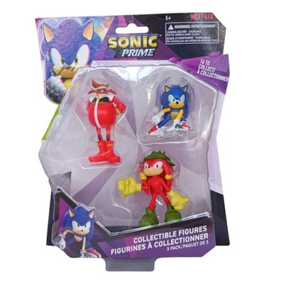 SEGA Sonic Prime Collectible Figures 3 Pack  Netflix Series   NEW