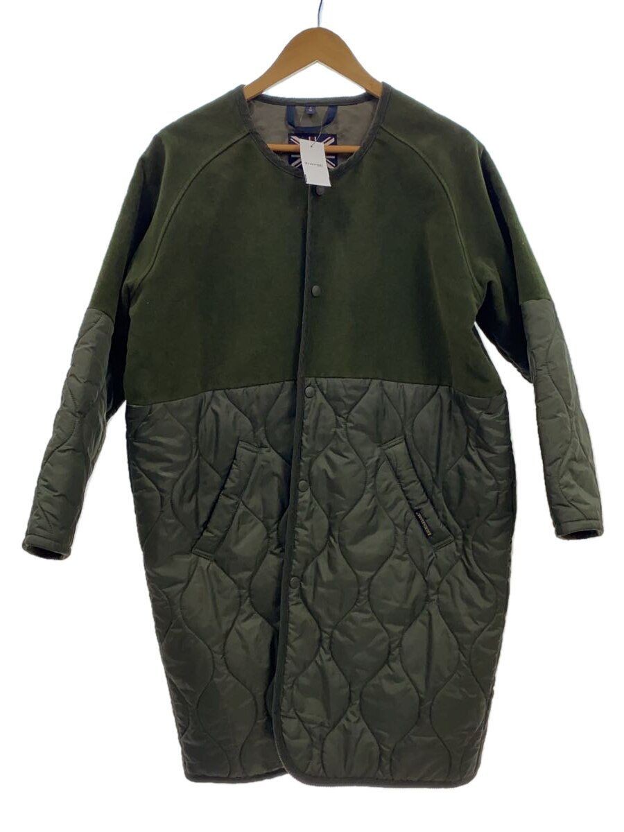 ALTRA LAVENHAM Altro Cappotto Trapuntato 36 Cotone GRN Tinta Unita LVH 17A MLA ※Con Macchie