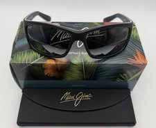 Maui Jim Kanaio Coast Gray/Matte Blk/White/Blue Sunglasses 766-02MD