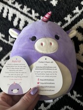 Squishmallows Astrid The Purple Unicorn Plush Soft Toy 8"