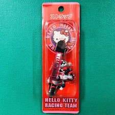 Hello Kitty Racing Team Bicicleta Moto Casco Correa Llavero Raro Japón De Colección