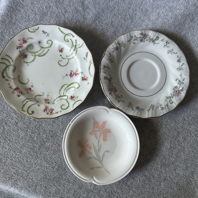 Set Of 3 Vintage Saucers Different Good Brands Good Condition.