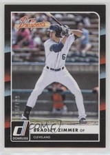 2016 Panini Donruss The Prospects Black Border 26/199 Bradley Zimmer #TP12 0f8