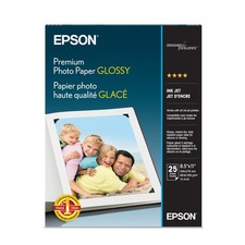 Epson Premium Photo Paper Glossy, 8.5x11 Inches, 25 Sheets