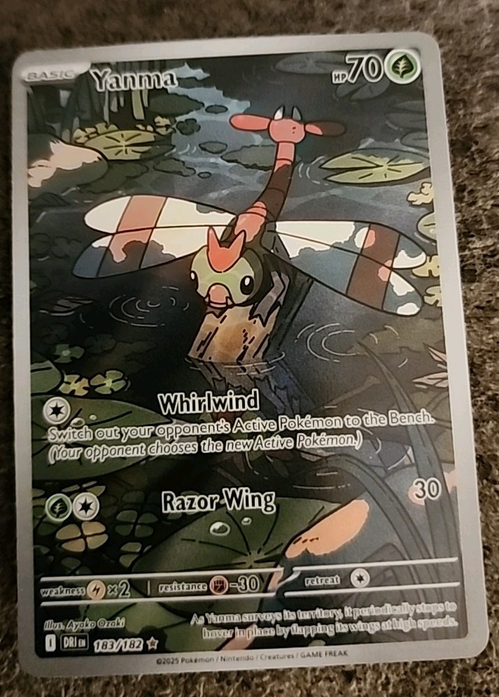 Pokemon Card - Destined Rivals - Yanma 183/182