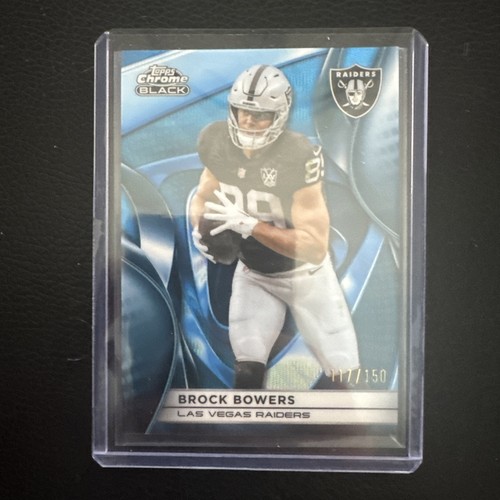 2025 Topps Chrome Black Brock Bowers Blue /150