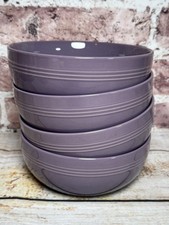 Le Creuset Stoneware San Francisco Coupe Cereal Bowls 4 ULTRA VIOLET 2nd Choix