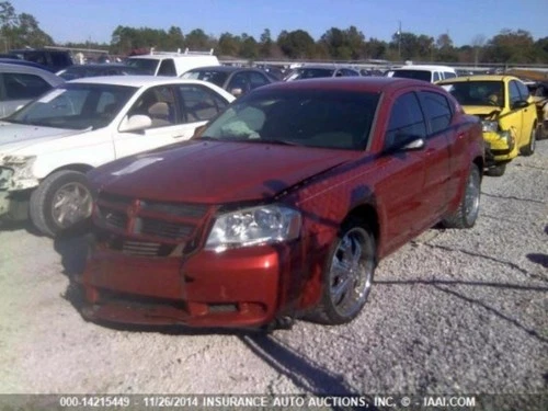 AVENGER Left Driver Door Mirror LH Power w/o Heated glass fixed textured 08 WTY