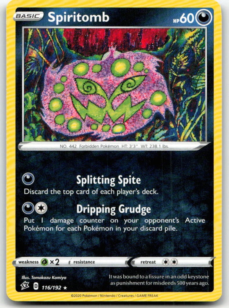 Spiritomb 116/192 Rare Rebel Clash Pokemon Near Mint