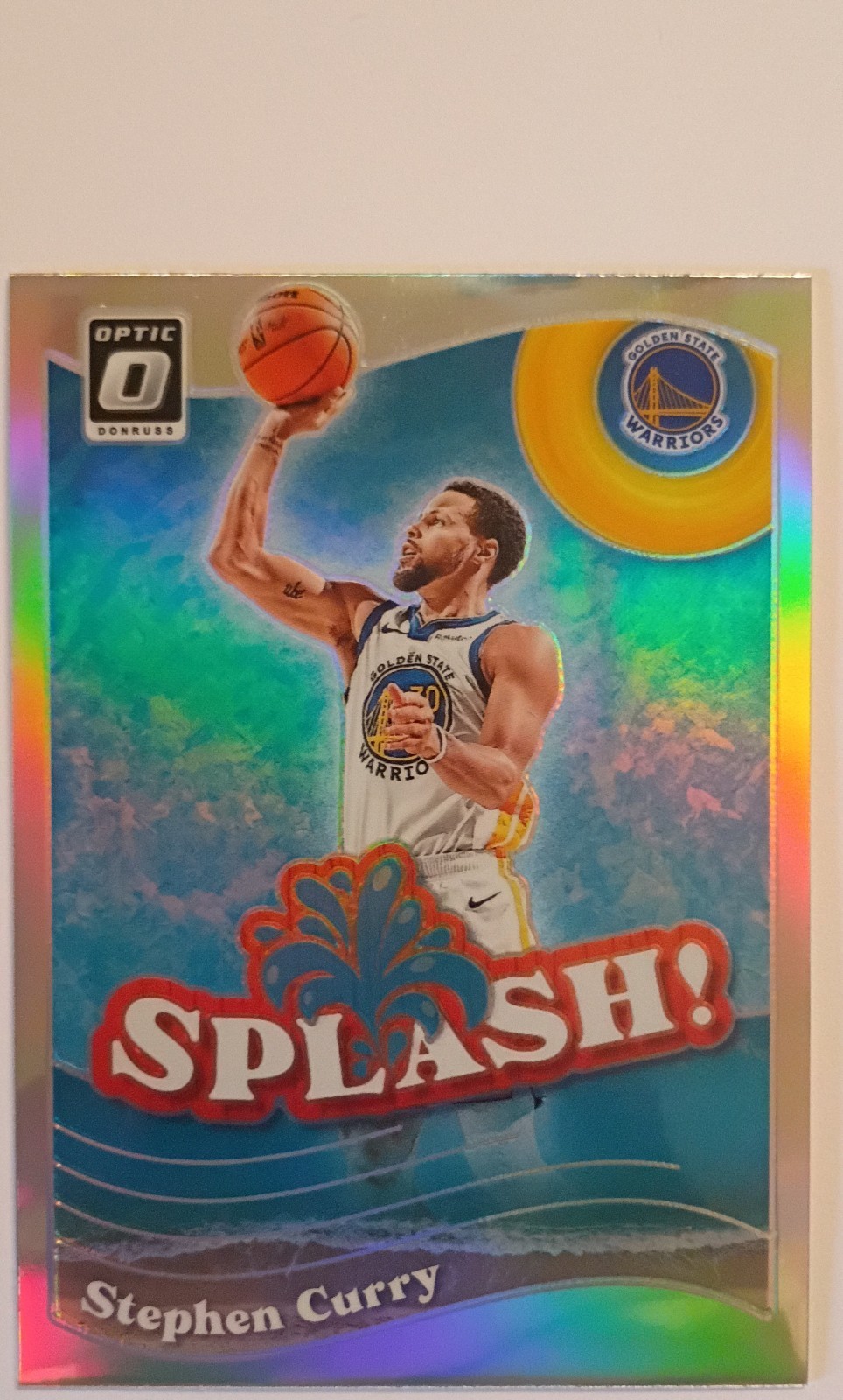 2023-24 Panini Donruss Optic - Splash! Stephen Curry #8 Holo Prizm
