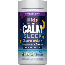 Natural Vitality Calm Magnesium Citrate Kids Supplement Stress Relief Gummies