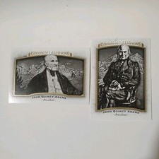 2017 Upper Deck Goodwin Champions John Quincy Adams X2 President Crds #'s 6 & 56