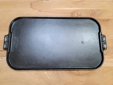Griswold Iron Mountain #8 Rectangle Griddle Long Griddle Hard To Find RESTORED!