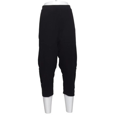 Yours, Dreiviertelhose, Größe: 52, Schwarz, Baumwolle/Elasthan, Blumen #oDy
