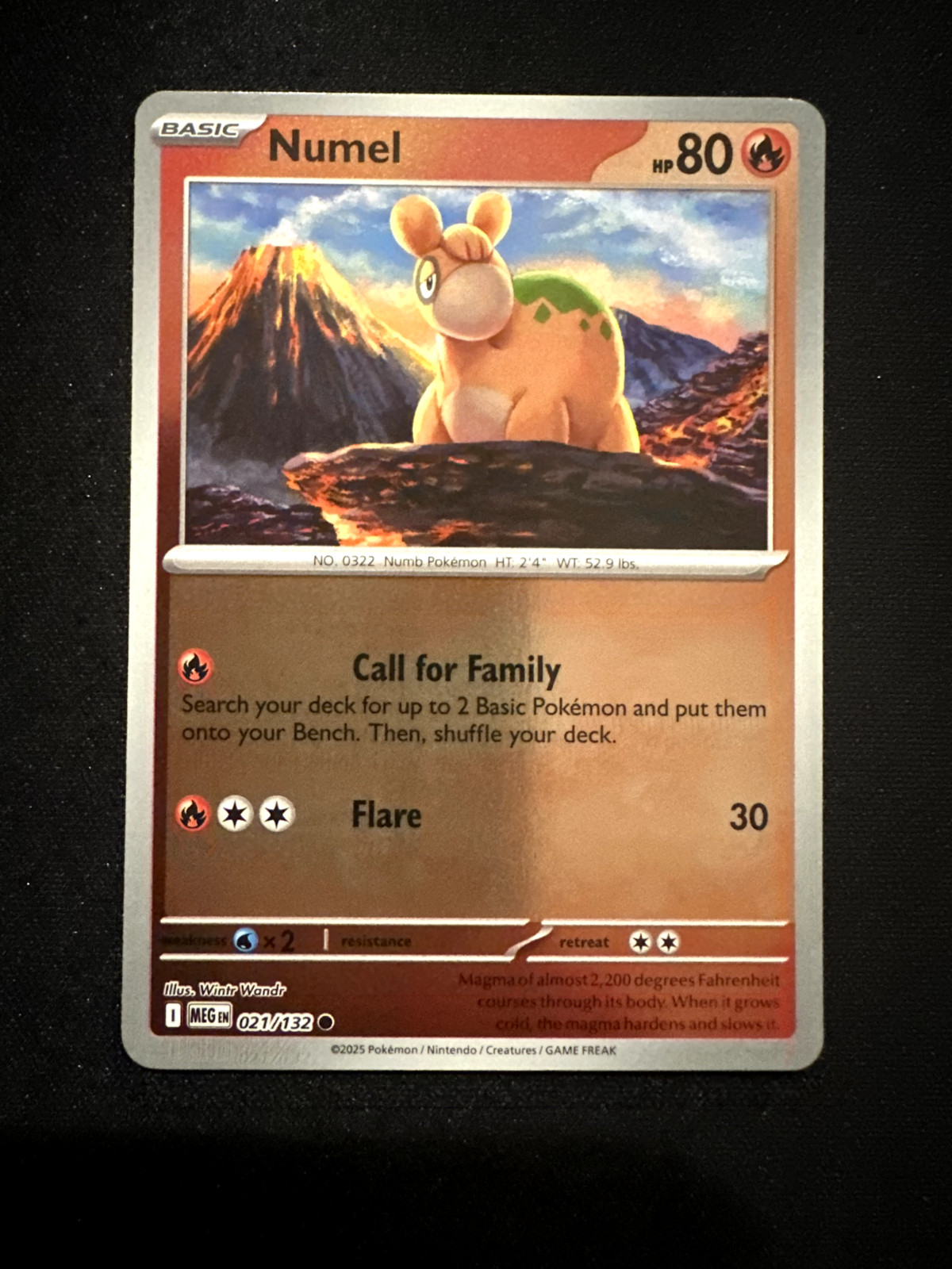 Numel 021/132 Me01: Mega Evolution Reverse Holo - NM