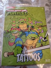 Nickelodeon Teenage Mutant Ninja Turtles Temporary Tattoos NEW Sealed