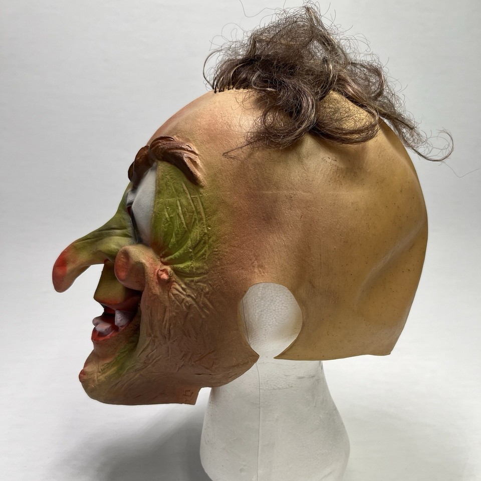 Vintage 1984 Cesar Scary Clown Halloween Mask Big Nose eBay