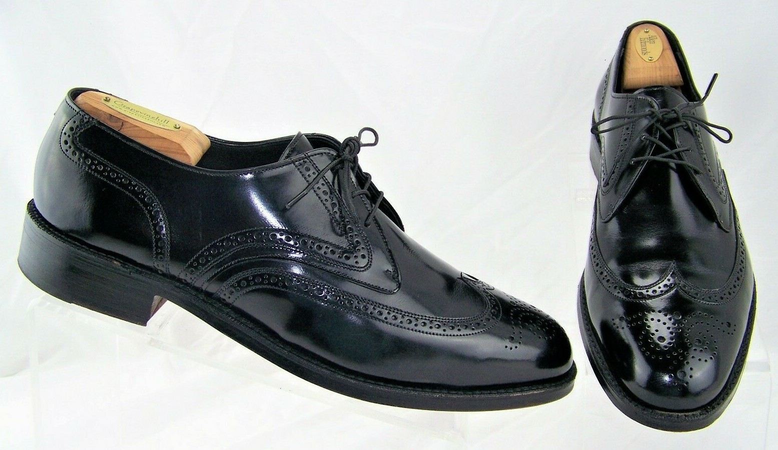 SAOLA Scarpe derby da uomo Freeman Ultra Flex 8185 in pelle nera Brogue punta alare US 9 5 D
