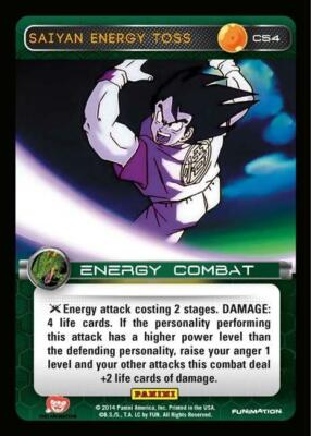 DBZ Dragon Ball Z TCG Card Panini Premiere C54 Saiyan Energy Toss