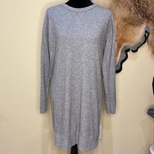 Lucky Brand Gray Soft Long Sleeve Dress