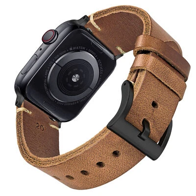 HEMSUT Horween Leather Watch Band for iWatch Ultra 1/2 Series 10/9/8/7/6/5/4/3/2/1/SE